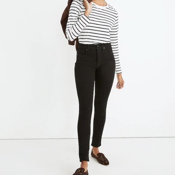 Madewell 10" High-Rise Skinny Jeans in Simonson Wash: Heatrich Denim - Size 29 - Picture 1 of 8